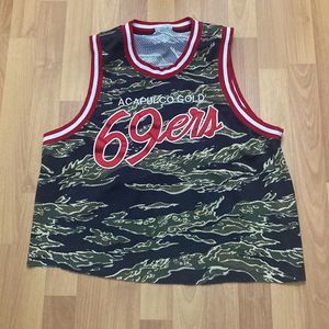 Acapulco Gold 69ers Camo Jersey Basketball Adult Small